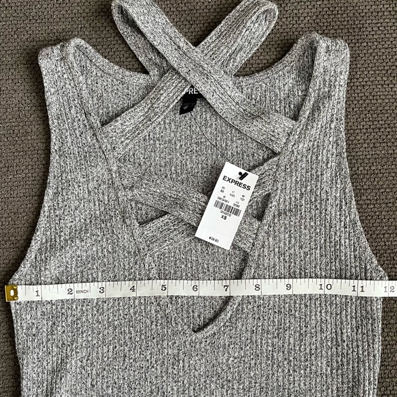 NWT Express Bodysuit Thong Criss Cross Snaps XS - Picture 10 of 10